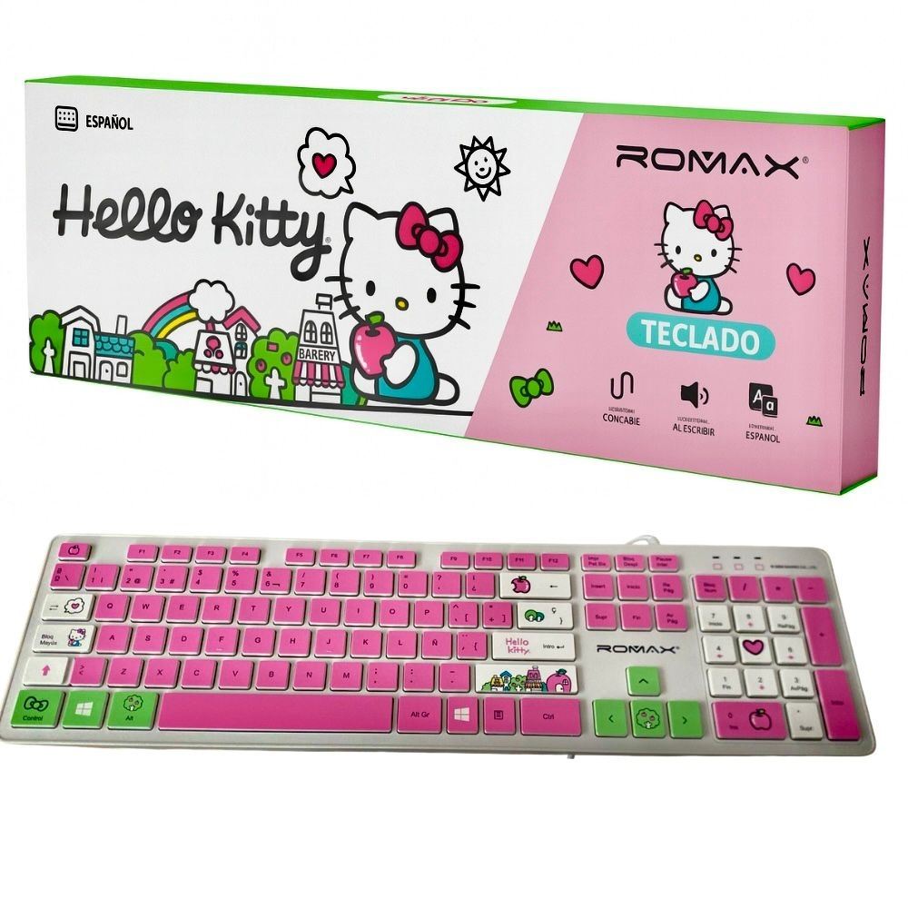 Teclado Hello Kitty con Cable - ROMAX